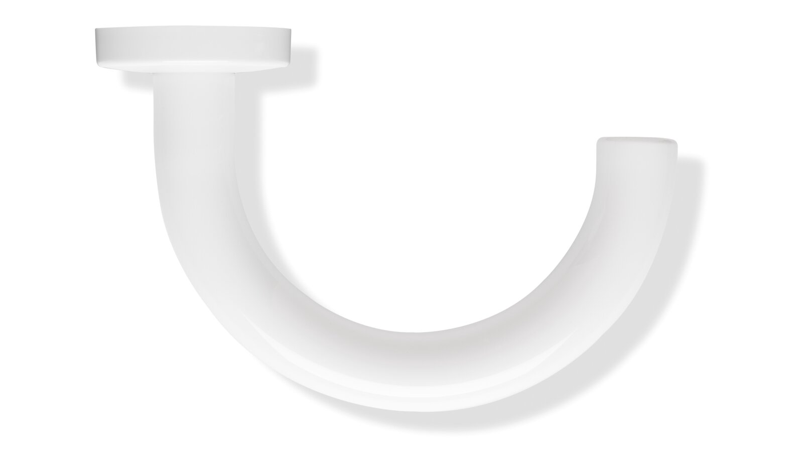 Türdrücker mit runder U-Form in der Farbe Signalweiß aus Polyamid